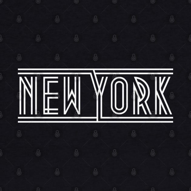 New York Lettering (White) by MrFaulbaum